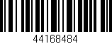 Código de barras (EAN, GTIN, SKU, ISBN): '44168484'