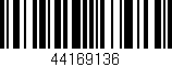 Código de barras (EAN, GTIN, SKU, ISBN): '44169136'