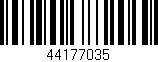 Código de barras (EAN, GTIN, SKU, ISBN): '44177035'