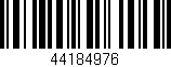 Código de barras (EAN, GTIN, SKU, ISBN): '44184976'