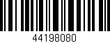 Código de barras (EAN, GTIN, SKU, ISBN): '44198080'