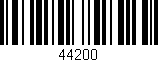 Código de barras (EAN, GTIN, SKU, ISBN): '44200'