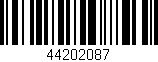 Código de barras (EAN, GTIN, SKU, ISBN): '44202087'