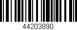 Código de barras (EAN, GTIN, SKU, ISBN): '44203890'