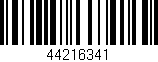 Código de barras (EAN, GTIN, SKU, ISBN): '44216341'