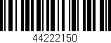 Código de barras (EAN, GTIN, SKU, ISBN): '44222150'