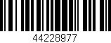 Código de barras (EAN, GTIN, SKU, ISBN): '44228977'