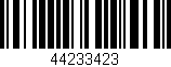 Código de barras (EAN, GTIN, SKU, ISBN): '44233423'