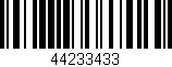Código de barras (EAN, GTIN, SKU, ISBN): '44233433'