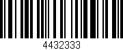 Código de barras (EAN, GTIN, SKU, ISBN): '4432333'
