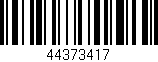 Código de barras (EAN, GTIN, SKU, ISBN): '44373417'