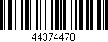 Código de barras (EAN, GTIN, SKU, ISBN): '44374470'
