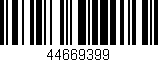 Código de barras (EAN, GTIN, SKU, ISBN): '44669399'
