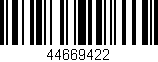 Código de barras (EAN, GTIN, SKU, ISBN): '44669422'
