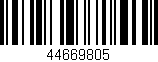 Código de barras (EAN, GTIN, SKU, ISBN): '44669805'