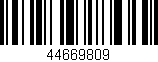 Código de barras (EAN, GTIN, SKU, ISBN): '44669809'