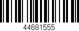 Código de barras (EAN, GTIN, SKU, ISBN): '44681555'