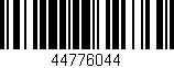 Código de barras (EAN, GTIN, SKU, ISBN): '44776044'