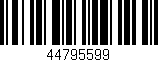 Código de barras (EAN, GTIN, SKU, ISBN): '44795599'