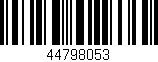 Código de barras (EAN, GTIN, SKU, ISBN): '44798053'