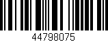 Código de barras (EAN, GTIN, SKU, ISBN): '44798075'