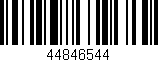 Código de barras (EAN, GTIN, SKU, ISBN): '44846544'