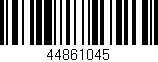 Código de barras (EAN, GTIN, SKU, ISBN): '44861045'
