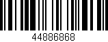 Código de barras (EAN, GTIN, SKU, ISBN): '44886868'