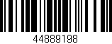 Código de barras (EAN, GTIN, SKU, ISBN): '44889198'
