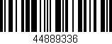 Código de barras (EAN, GTIN, SKU, ISBN): '44889336'