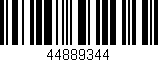 Código de barras (EAN, GTIN, SKU, ISBN): '44889344'
