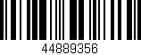 Código de barras (EAN, GTIN, SKU, ISBN): '44889356'