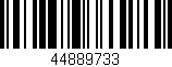 Código de barras (EAN, GTIN, SKU, ISBN): '44889733'