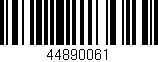 Código de barras (EAN, GTIN, SKU, ISBN): '44890061'