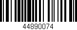 Código de barras (EAN, GTIN, SKU, ISBN): '44890074'