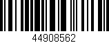 Código de barras (EAN, GTIN, SKU, ISBN): '44908562'