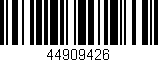 Código de barras (EAN, GTIN, SKU, ISBN): '44909426'
