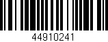 Código de barras (EAN, GTIN, SKU, ISBN): '44910241'