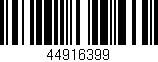 Código de barras (EAN, GTIN, SKU, ISBN): '44916399'