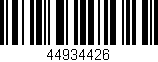 Código de barras (EAN, GTIN, SKU, ISBN): '44934426'