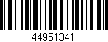 Código de barras (EAN, GTIN, SKU, ISBN): '44951341'