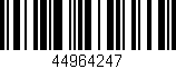 Código de barras (EAN, GTIN, SKU, ISBN): '44964247'