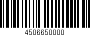 Código de barras (EAN, GTIN, SKU, ISBN): '4506650000'