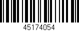 Código de barras (EAN, GTIN, SKU, ISBN): '45174054'