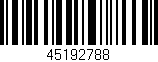 Código de barras (EAN, GTIN, SKU, ISBN): '45192788'