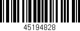 Código de barras (EAN, GTIN, SKU, ISBN): '45194828'