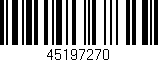 Código de barras (EAN, GTIN, SKU, ISBN): '45197270'