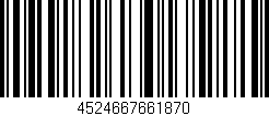 Código de barras (EAN, GTIN, SKU, ISBN): '4524667661870'