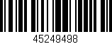 Código de barras (EAN, GTIN, SKU, ISBN): '45249498'