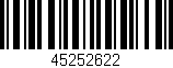Código de barras (EAN, GTIN, SKU, ISBN): '45252622'